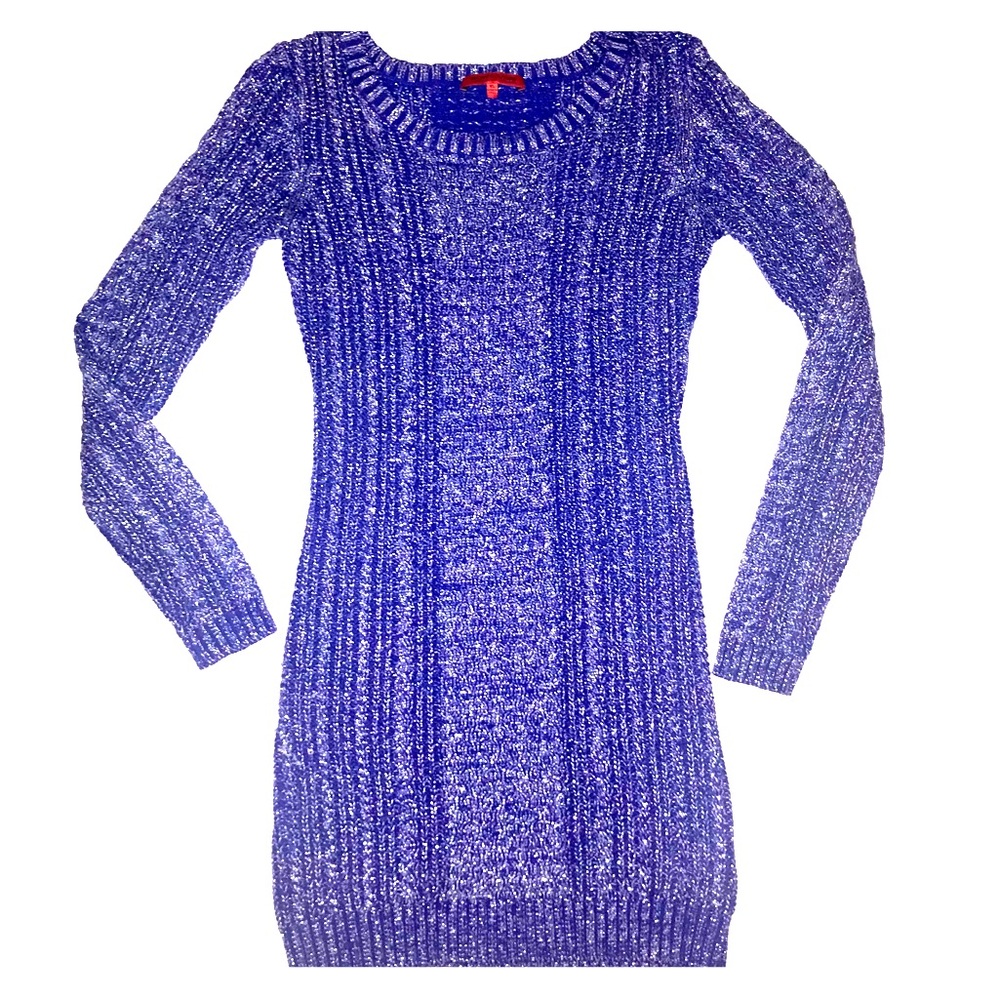 WOW World Of Women Shiny Warm Long Sleeve Dress